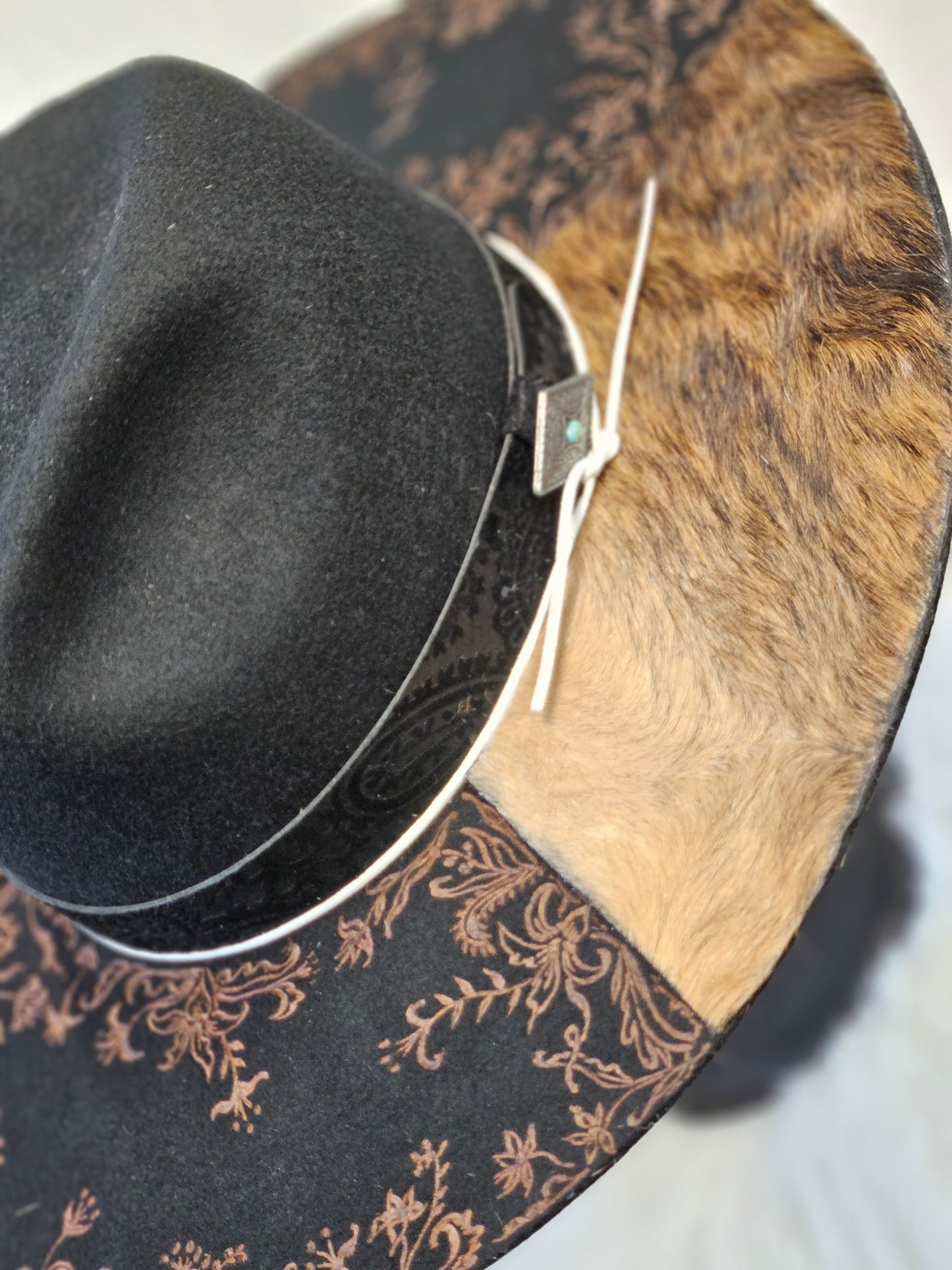 Cowhide and Scrollwork