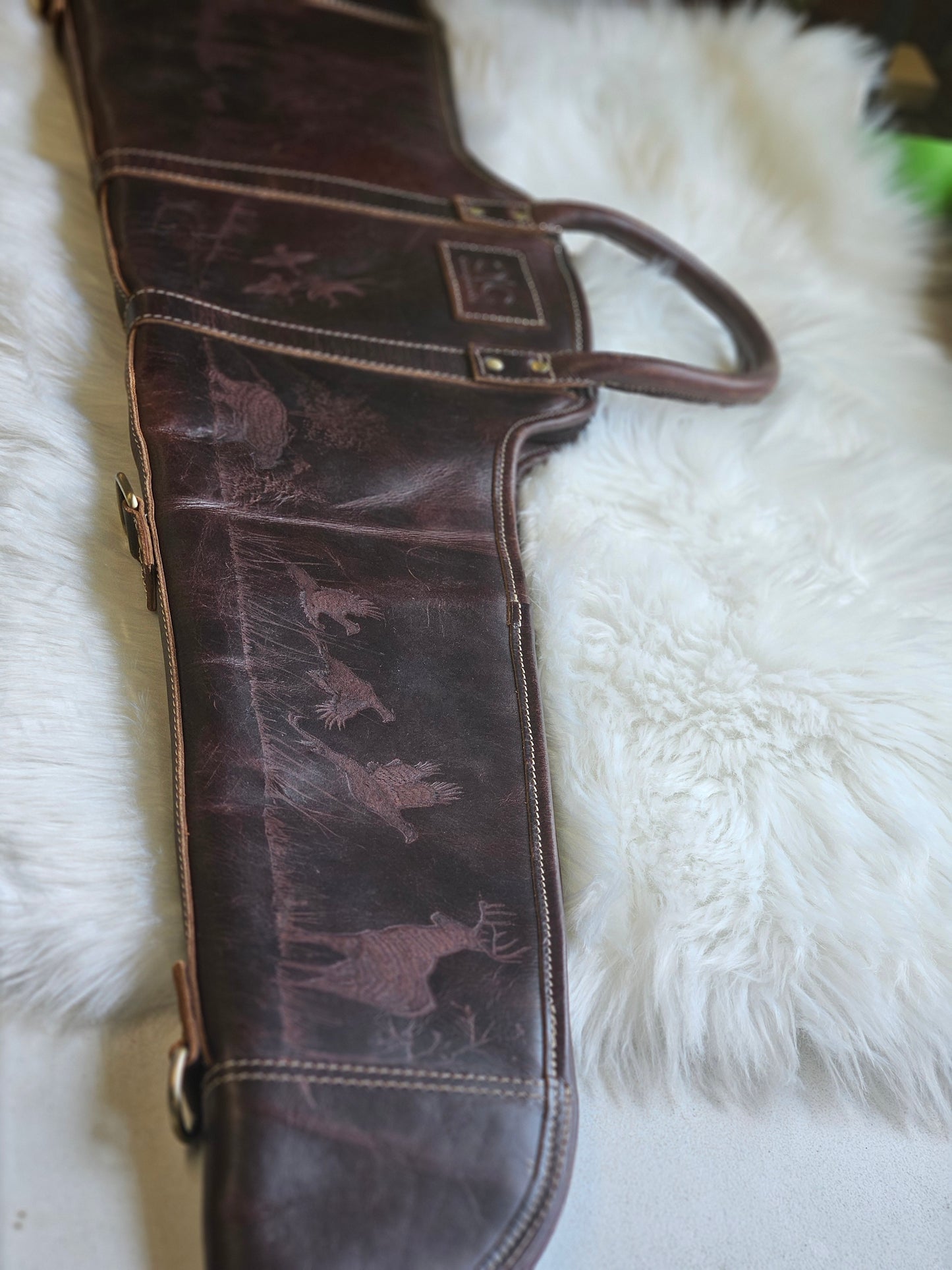 Leather Long Carry Case Wildlife