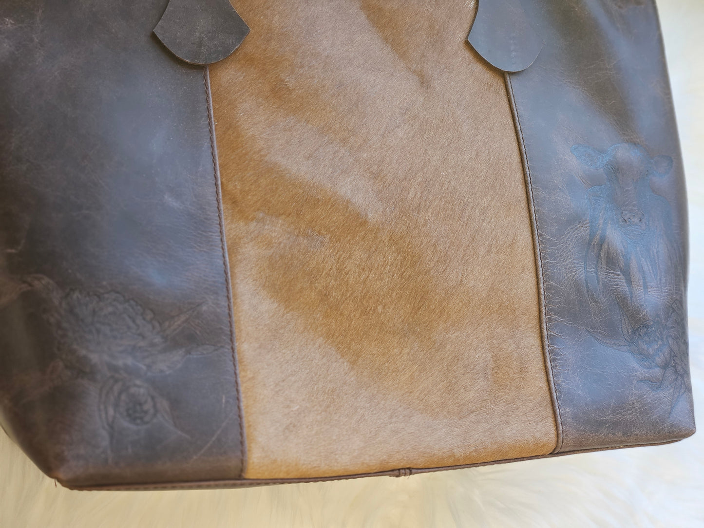 Cowhide Leather Tote