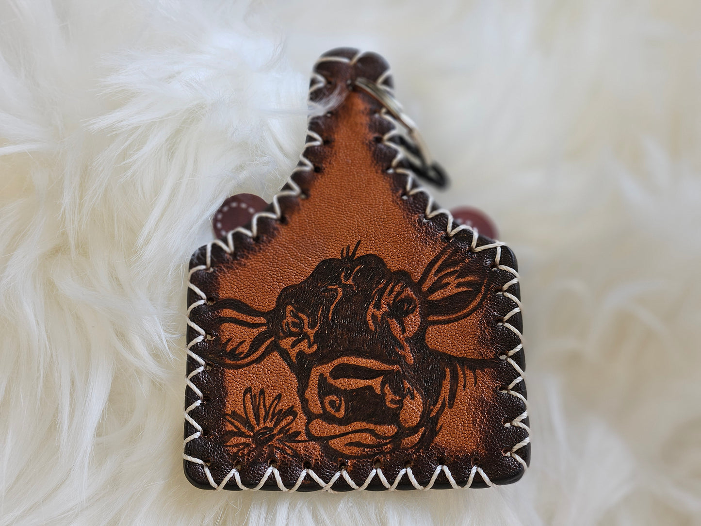 The Winking Cow Keychain