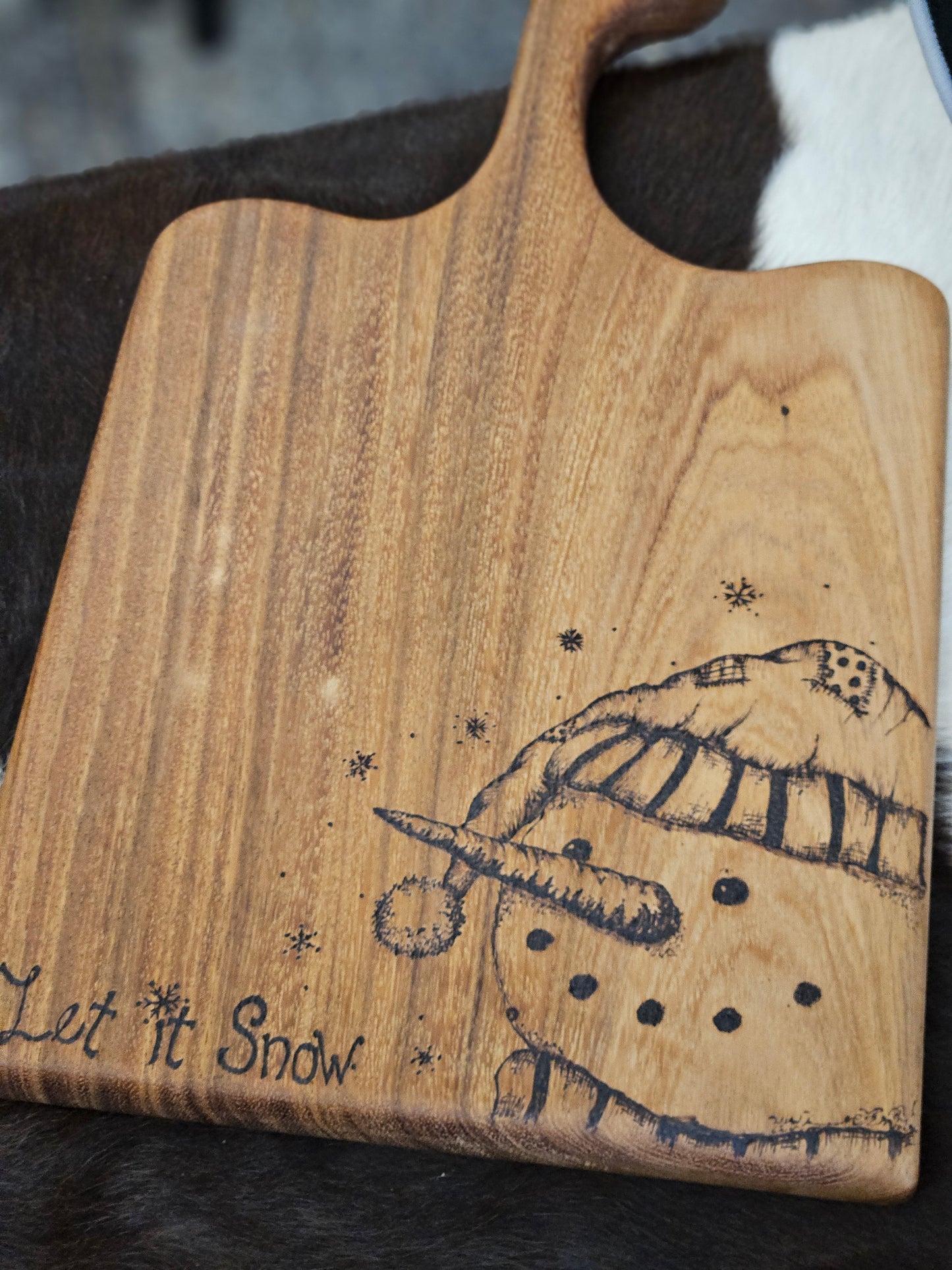 Let it Snow Cutting Board