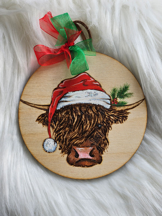 Christmas Highland Ornament